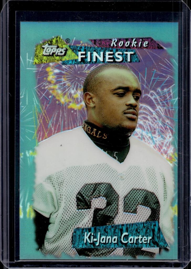 KI-JANA CARTER 1995 TOPPS FINEST REFRACTOR ROOKIE CARD: NEAR MINT OR BETTER CONDITION