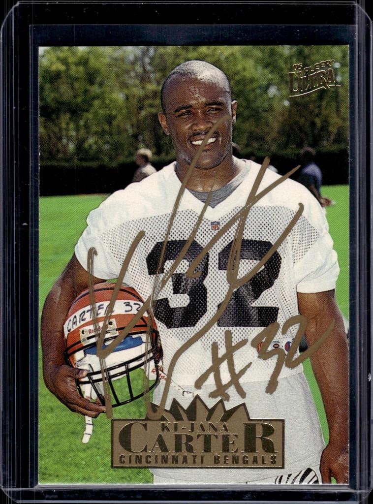 KI-JANA CARTER 1995 FLEER ULTRA AUTOGRAPH ROOKIE CARD: NEAR MINT OR BETTER CONDITION