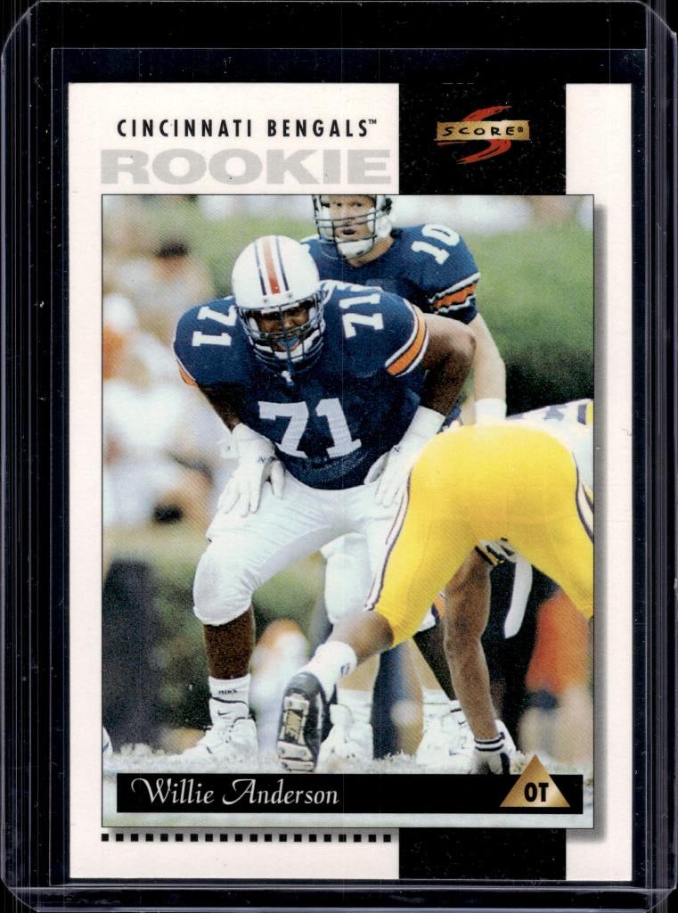 WILLIE ANDERSON 1996 SCORE ROOKIE CARD: NEAR MINT OR BETTER CONDITION