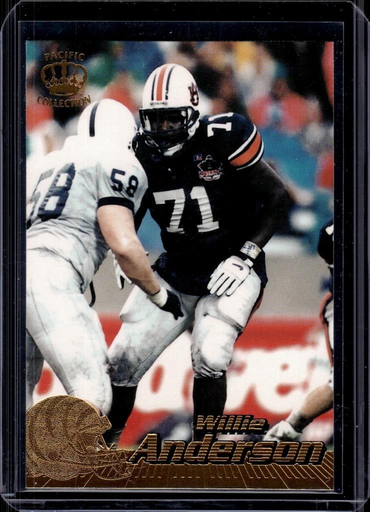 WILLIE ANDERSON 1996 PACIFIC ROOKIE CARD: NEAR MINT OR BETTER CONDITION