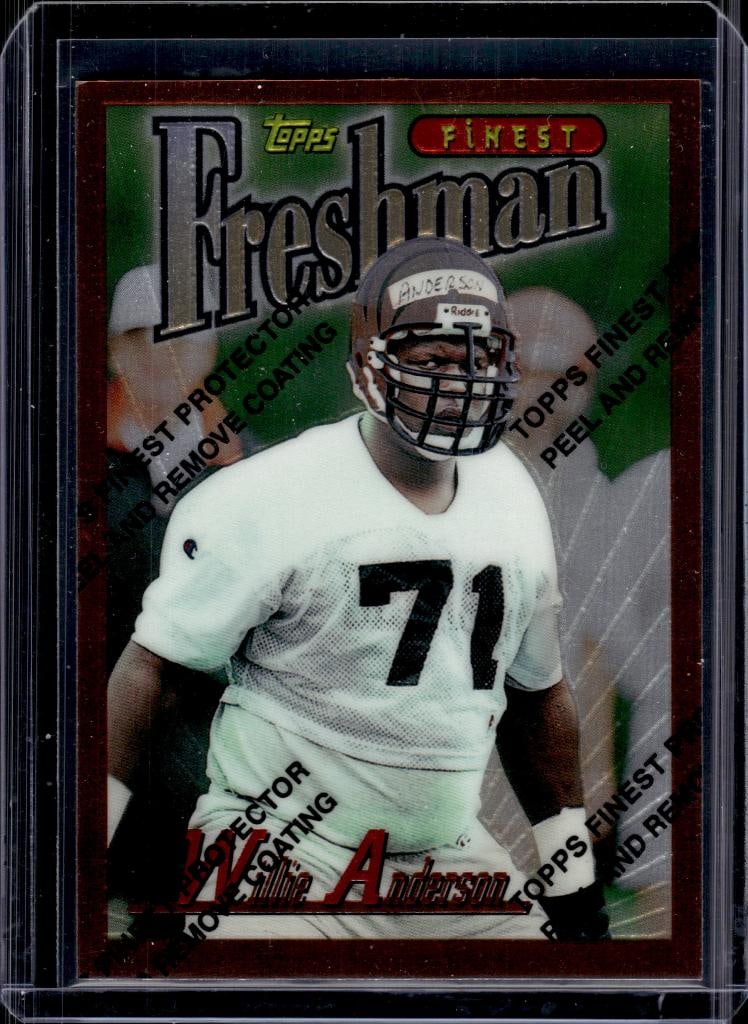 WILLIE ANDERSON 1996 TOPPS FINEST ROOKIE CARD: NEAR MINT OR BETTER CONDITION