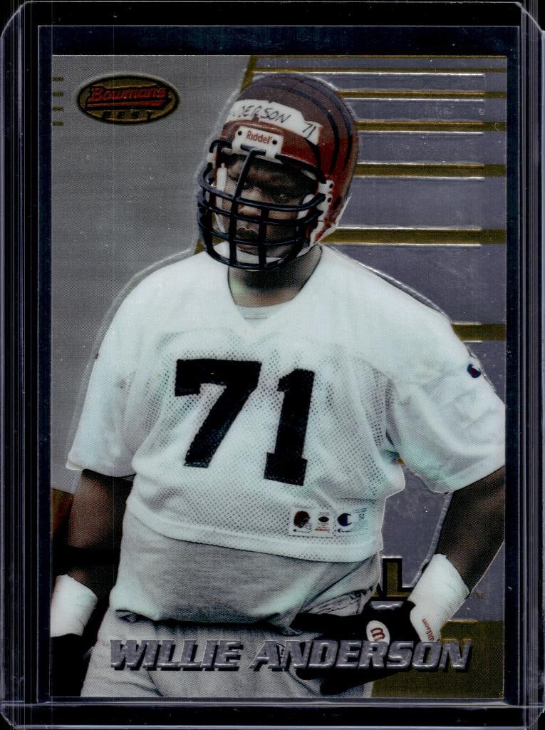 WILLIE ANDERSON 1996 BOWMANS BEST ROOKIE CARD: NEAR MINT OR BETTER CONDITION