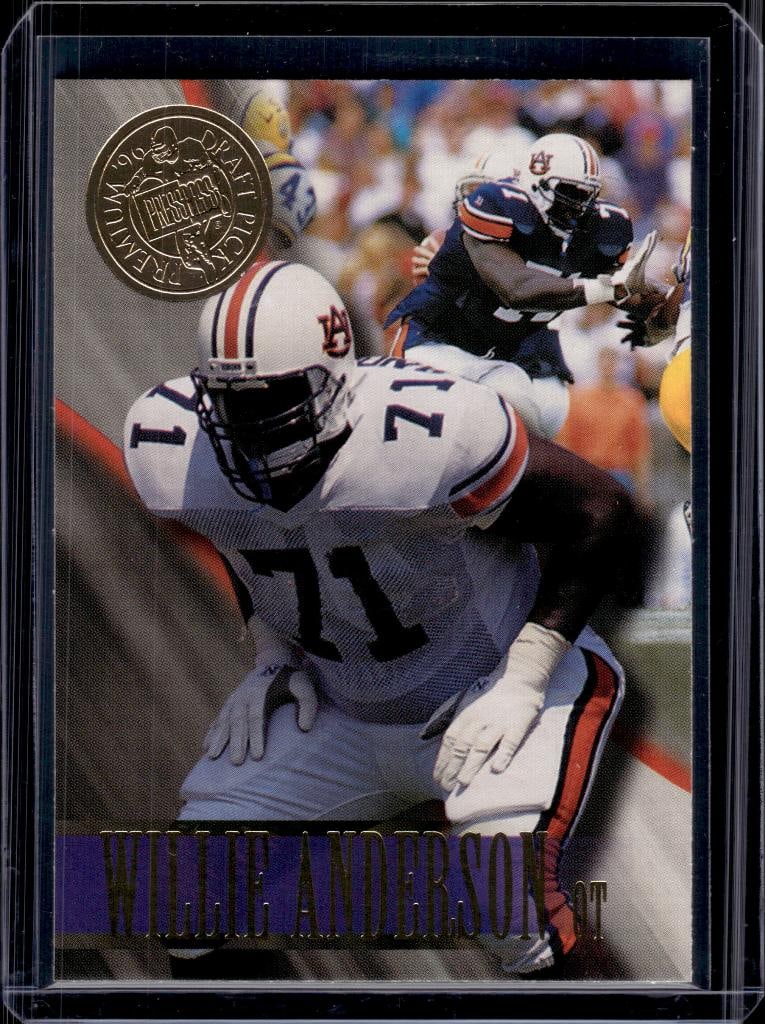 WILLIE ANDERSON 1996 PRESS PASS PREMIUM GOLD ROOKIE CARD: NEAR MINT OR BETTER CONDITION