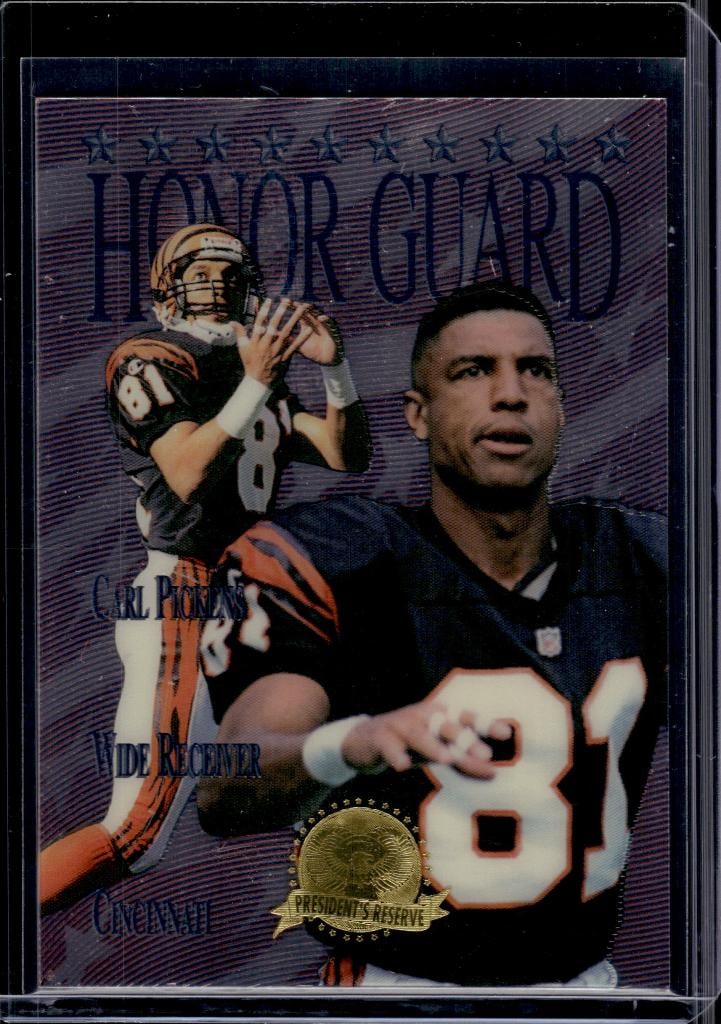 CARL PICKENS 1996 COLLECTORS EDGE PRESIDENTS RESERVE HONOR GUARD INSERT: 573/1000. NEAR MINT OR BETTER CONDITION