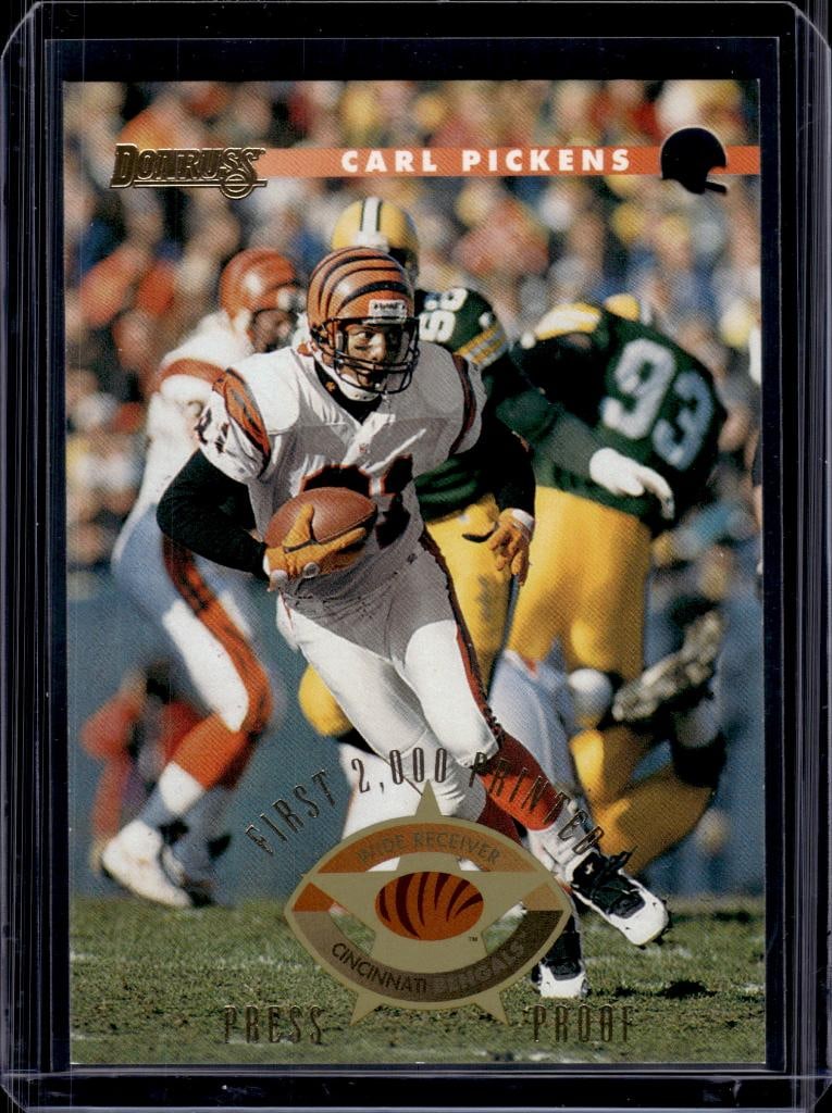 CARL PICKENS 1996 DONRUSS GOLD PRESS PROOF: 1/2000. NEAR MINT OR BETTER CONDITION