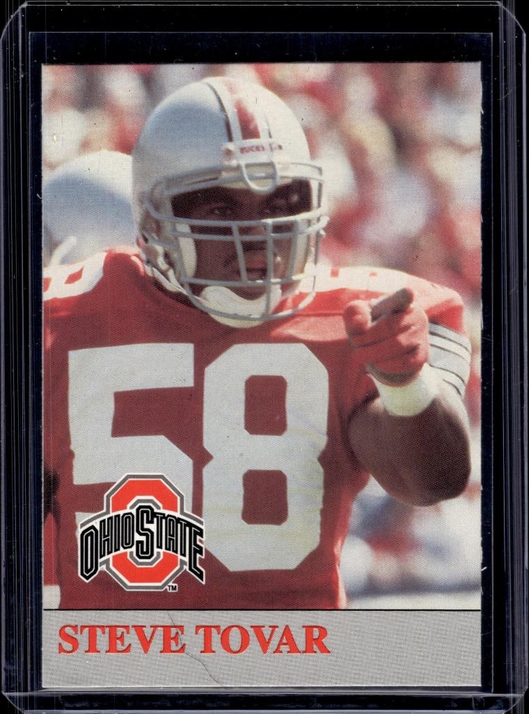 STEVE TOVAR 1992 OHIO STATE NIL ROOKIE: NEAR MINT OR BETTER CONDITION