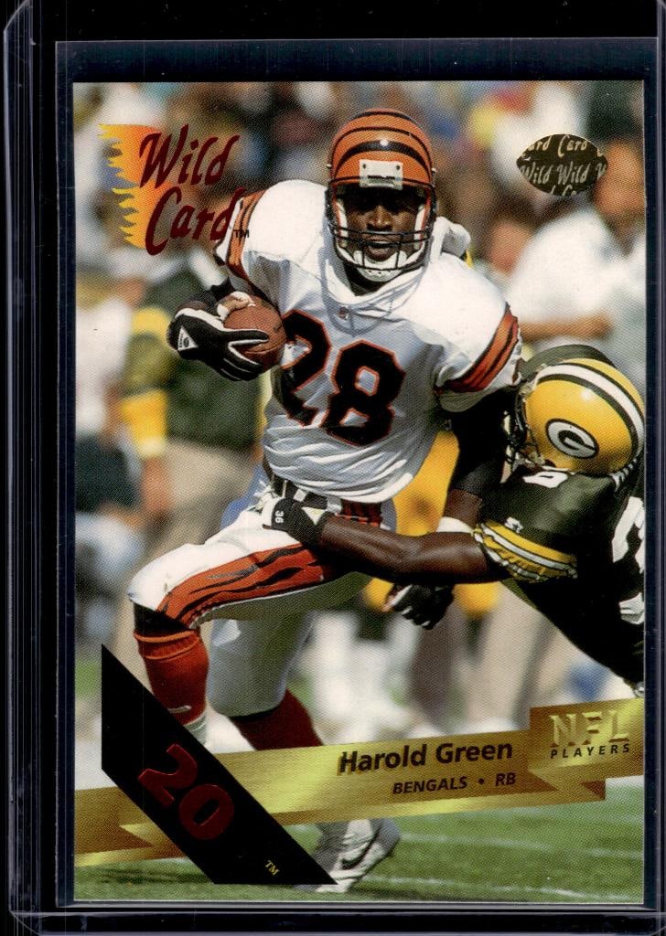 HAROLD GREEN 1993 WILD CARD 20 STRIPE: NEAR MINT OR BETTER CONDITION