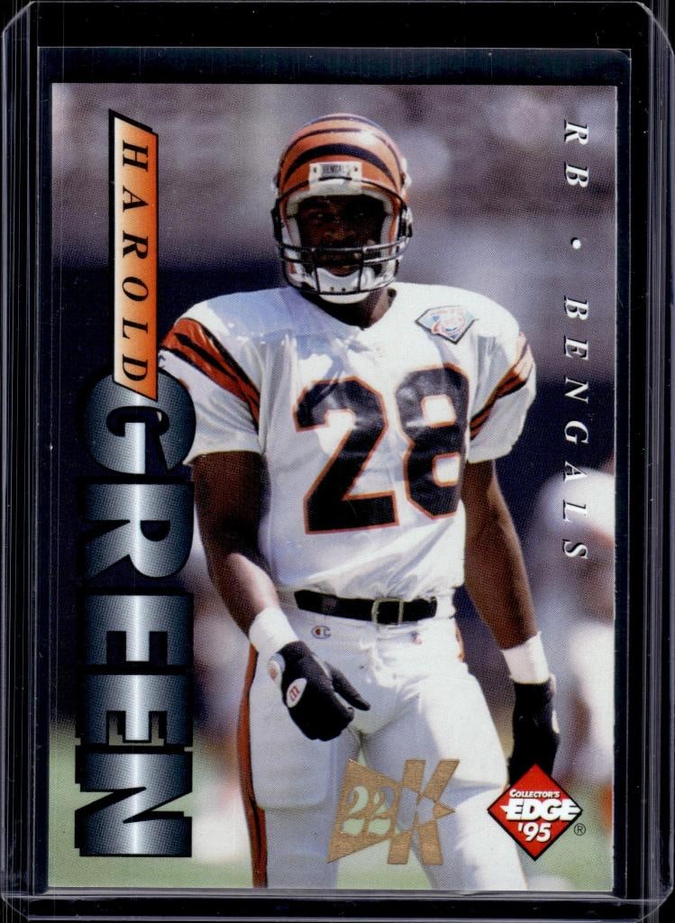 HAROLD GREEN 1995 COLLECTORS EDGE 22K GOLD PARALLEL SP: NEAR MINT OR BETTER CONDITION