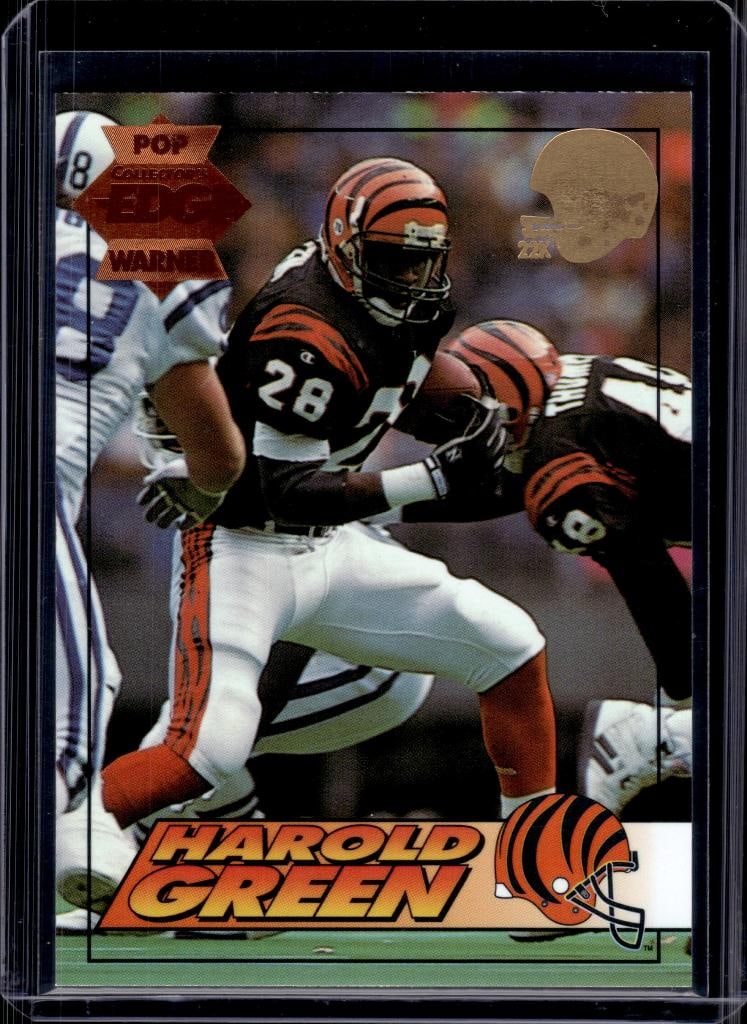 HAROLD GREEN 1994 COLLECTORS EDGE POP WARNER 22K GOLD SP: NEAR MINT OR BETTER CONDITION