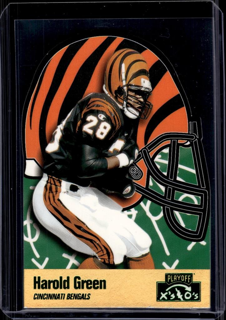 HAROLD GREEN 1996 PLAYOFF X'S & O'S DIE CUT INSERT: NEAR MINT OR BETTER CONDITION