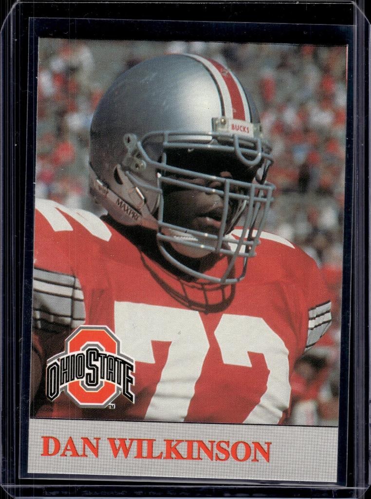 DAN WILKINSON 1992 OHIO STATE NIL ROOKIE CARD (1 of 1)