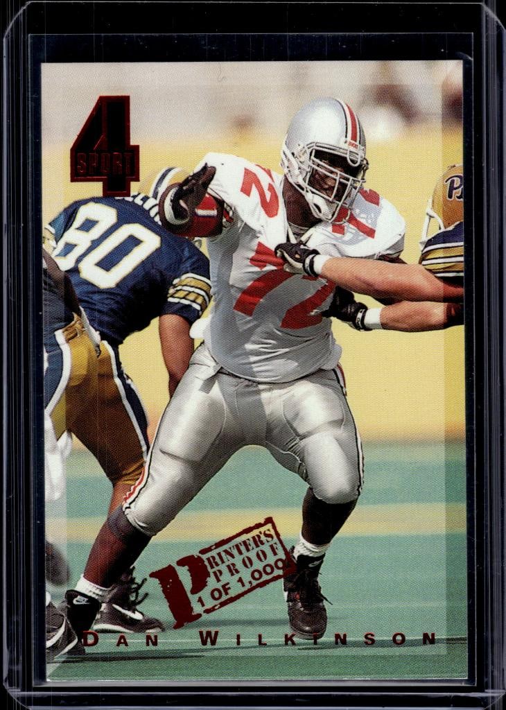 DAN WILKINSON 1994 CLASSIC 4 SPORTS PRINTER'S PROOF ROOKIE SP (1 of 1)