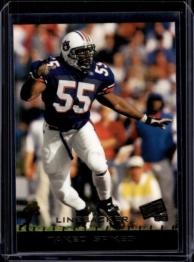 TAKEO SPIKES 1998 PRESS PASS GOLD ROOKIE CARD: NEAR MINT OR BETTER CONDITION