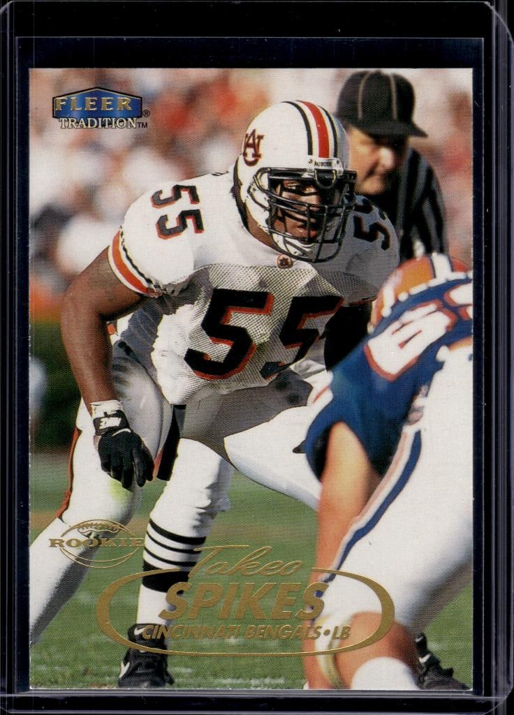 TAKEO SPIKES 1998 FLEER ROOKIE CARD: NEAR MINT OR BETTER CONDITION