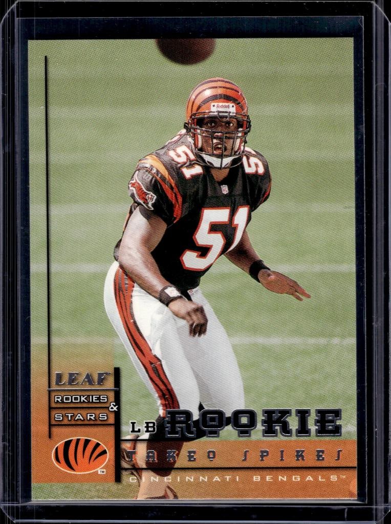 TAKEO SPIKES 1998 LEAF ROOKIES & STARS ROOKIE CARD: NEAR MINT OR BETTER CONDITION