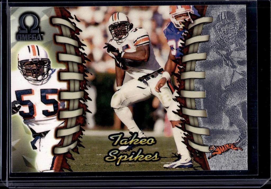 TAKEO SPIKES 1998 PACIFIC OMEGA ROOKIE CARD: NEAR MINT OR BETTER CONDITION