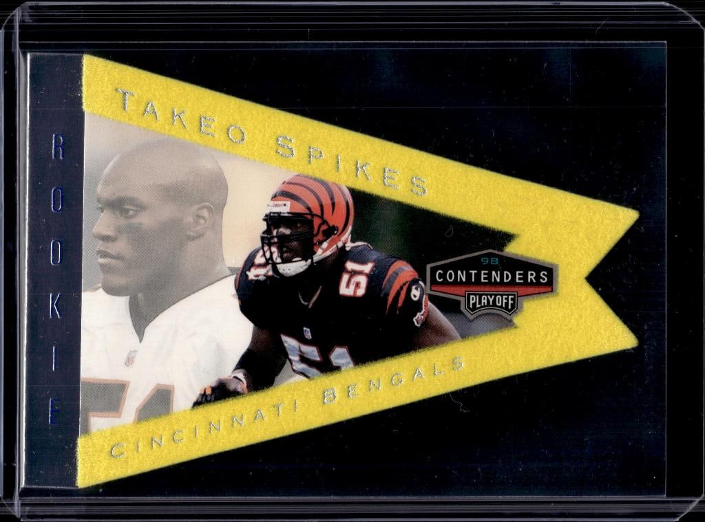 TAKEO SPIKES 1998 PLAYOFF CONTENDERS PENNANTS ROOKIE CARD (1 of 1)