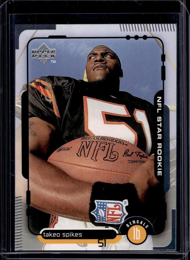 TAKEO SPIKES 1998 UPPER DECK ROOKIE CARD: NEAR MINT OR BETTER CONDITION