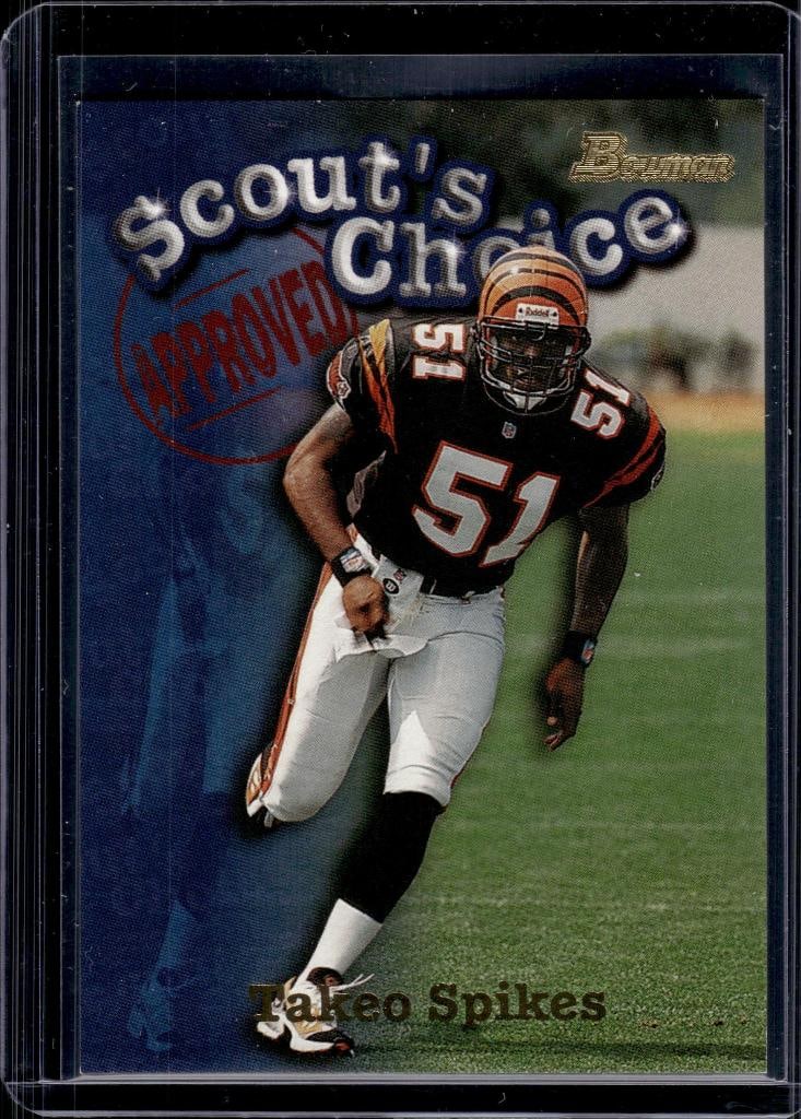 TAKEO SPIKES 1998 BOWMAN SCOUTS CHOICE ROOKIE CARD (1 of 1)