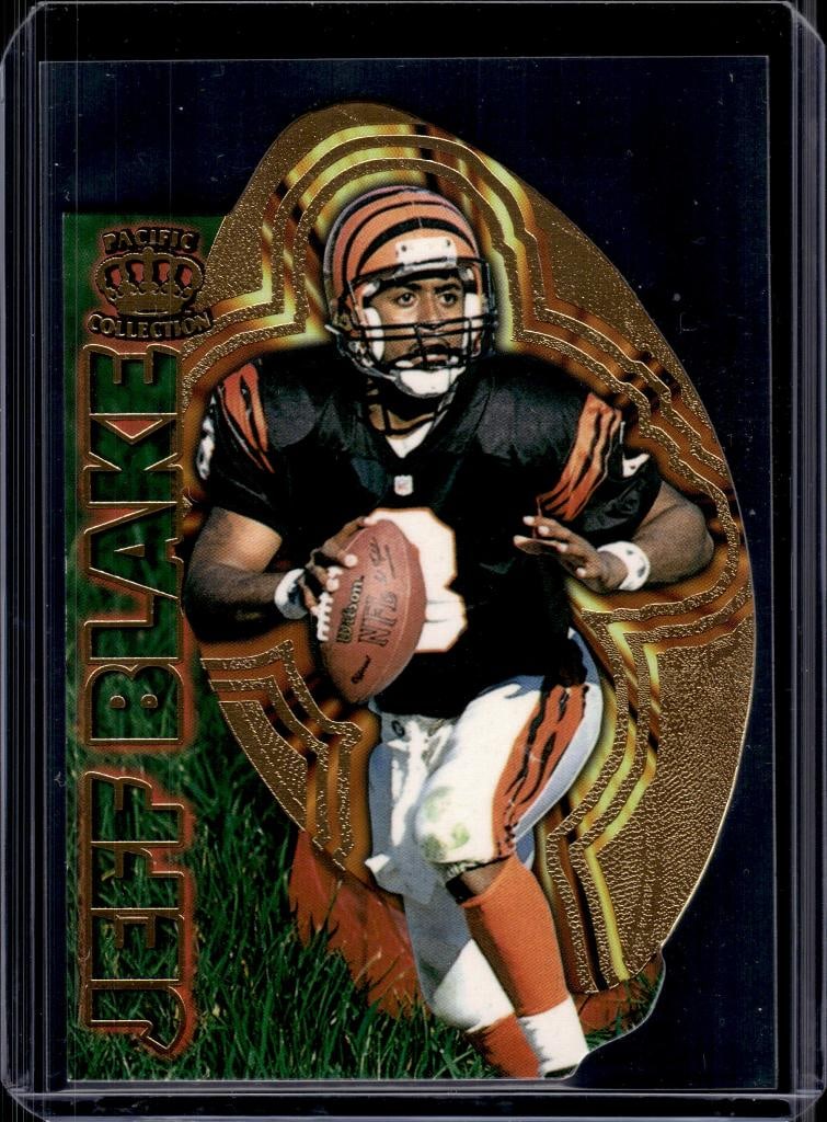 JEFF BLAKE 1996 PACIFIC INVINCIBLE KICK STARTERS DIE CUT INSERT: NEAR MINT OR BETTER CONDITION