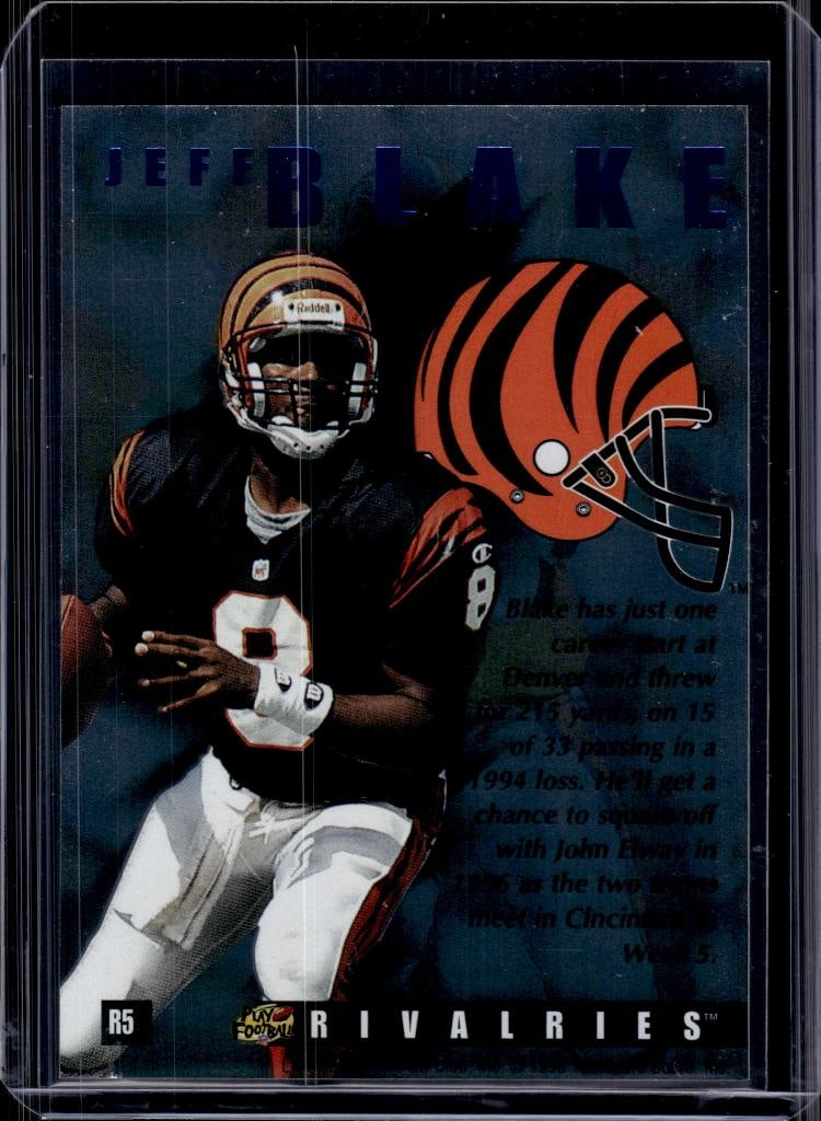JEFF BLAKE JOHN ELWAY 1996 PRO LINE RIVALRIES INSERT: NEAR MINT OR BETTER CONDITION