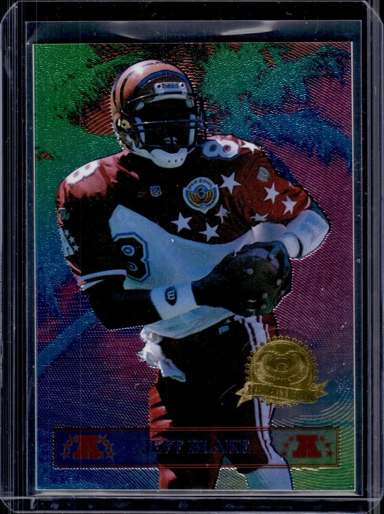 JEFF BLAKE 1996 COLLECTORS EDGE PRESIDENTS RESERVE PRO BOWL INSERT: 3120/7500. NEAR MINT OR BETTER CONDITION