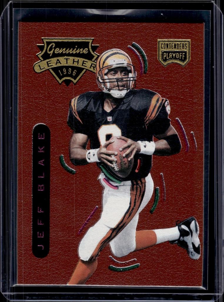 JEFF BLAKE 1996 PLAYOFF CONTENDERS LEATHER: NEAR MINT OR BETTER CONDITION