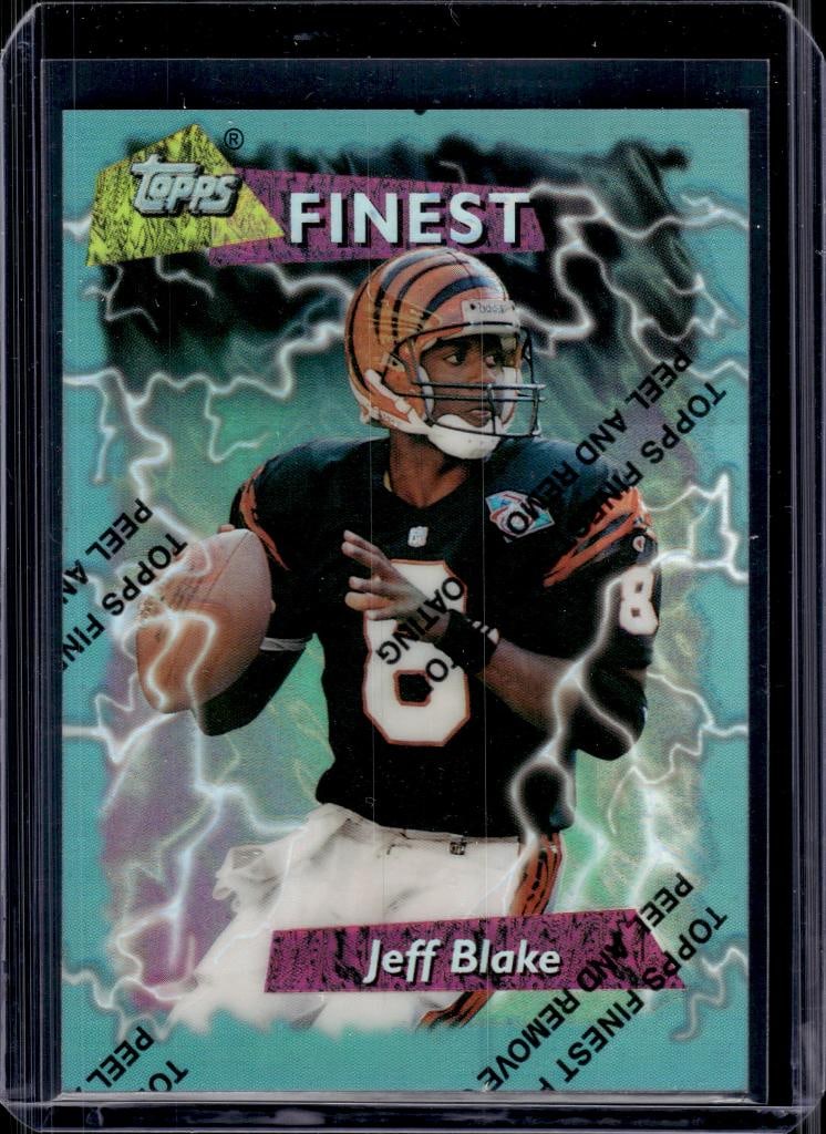 JEFF BLAKE 1995 FINEST REFRACTOR ROOKIE CARD: NEAR MINT OR BETTER CONDITION