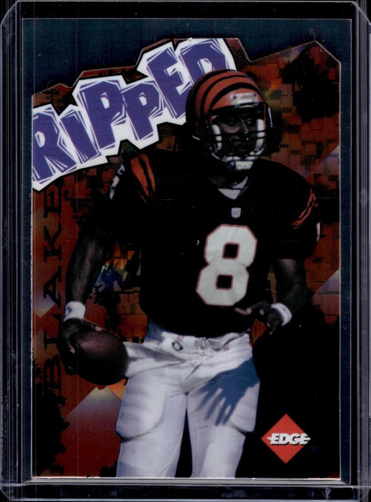 JEFF BLAKE 1996 COLLECTORS EDGE RIPPED DIE CUT INSERT: 147/500. NEAR MINT OR BETTER CONDITION