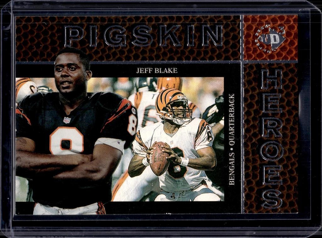 JEFF BLAKE 1997 UPPER DECK UD3 PIGSKIN HEROES INSERT (1 of 1)
