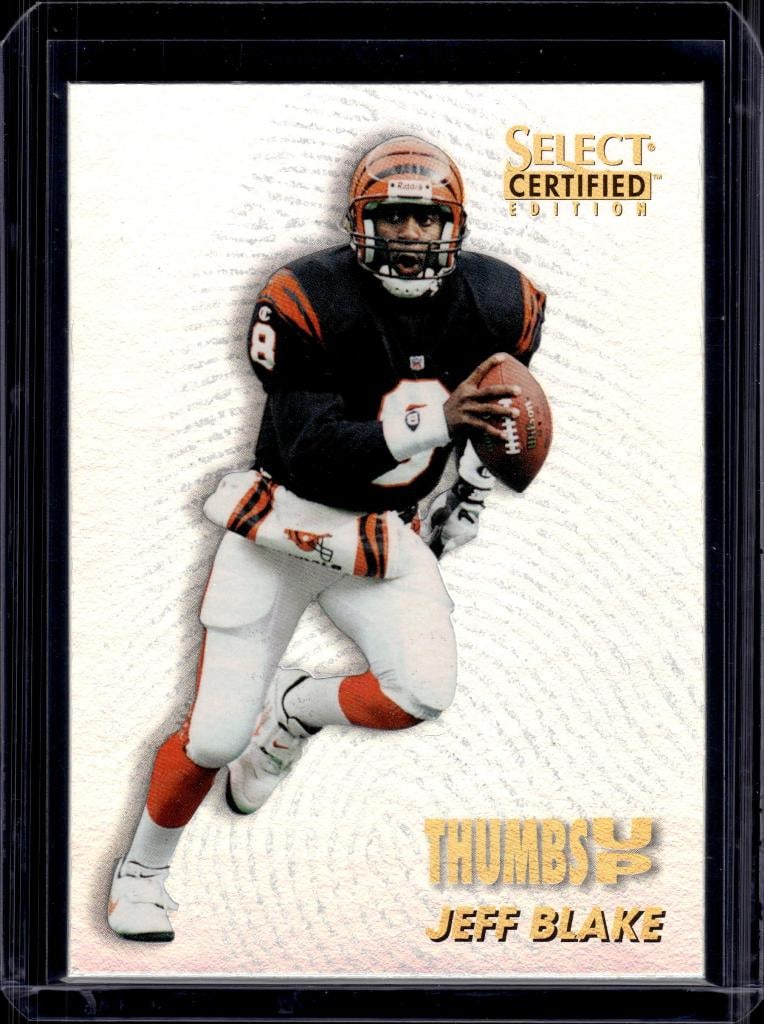 JEFF BLAKE 1996 SELECT CERTIFIED THUMBS UP INSERT: NEAR MINT OR BETTER CONDITION