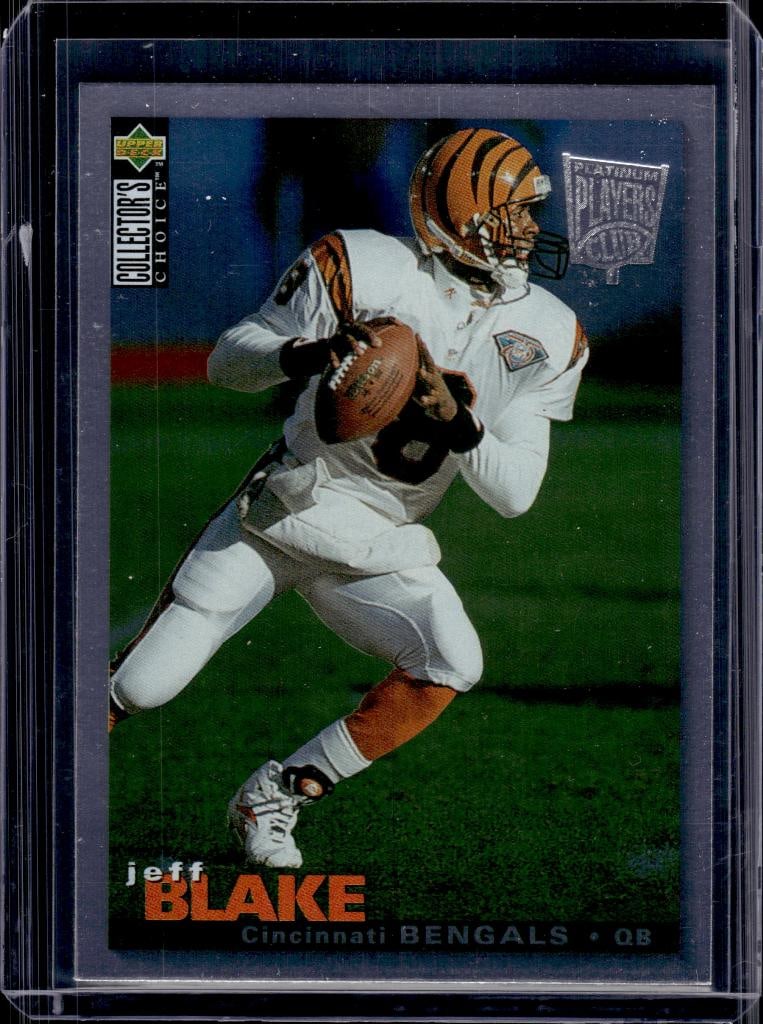 JEFF BLAKE 1995 UPPER DECK CHOICE PLATINUM PLAYERS CLUB ROOKIE CARD: NEAR MINT OR BETTER CONDITION