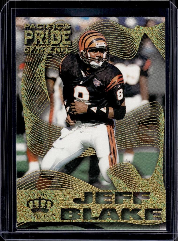 JEFF BLAKE 1995 PACIFIC PRIDE OF THE NFL GOLD ROOKIE CARD: NEAR MINT OR BETTER CONDITION