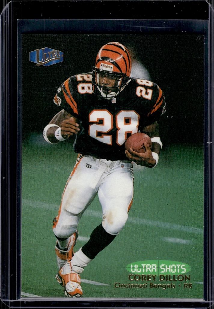 COREY DILLON 1998 FLEER ULTRA SHOTS INSERT: NEAR MINT OR BETTER CONDITION