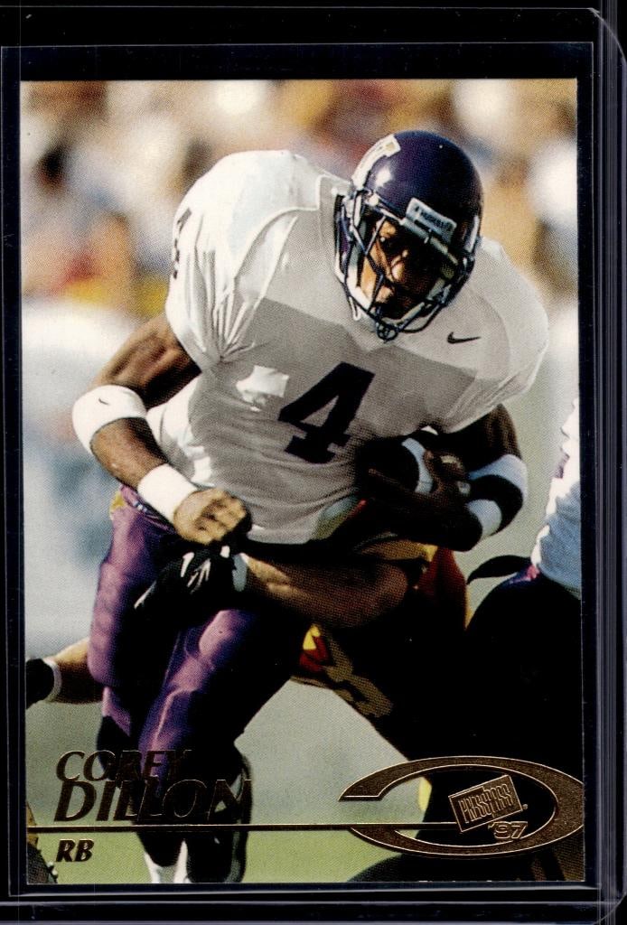 COREY DILLON 1997 PRESS PASS GOLD ROOKIE CARD: NEAR MINT OR BETTER CONDITION