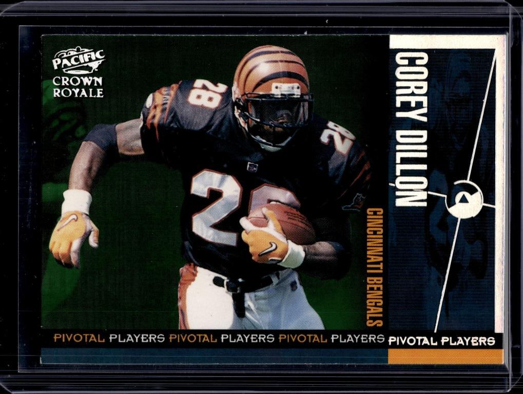 COREY DILLON 1998 PACIFIC CROWN ROYALE PIVOTAL PLAYERS INSERT: NEAR MINT OR BETTER CONDITION