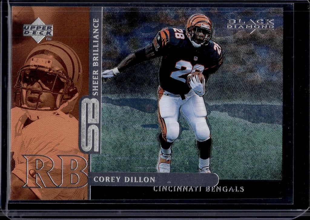 COREY DILLON 1998 UPPER DECK SHEER BRILLIANCE INSERT: NEAR MINT OR BETTER CONDITION