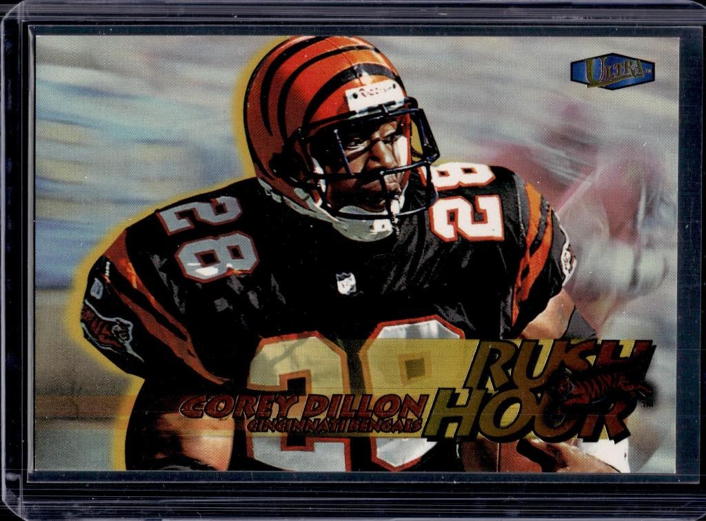 COREY DILLON 1998 FLEER ULTRA RUSH HOUR INSERT: NEAR MINT OR BETTER CONDITION