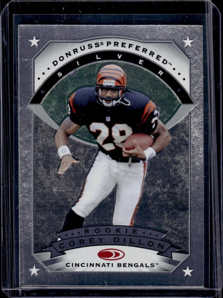 COREY DILLON 1997 DONRUSS PREFERRED SILVER ROOKIE CARD: NEAR MINT OR BETTER CONDITION
