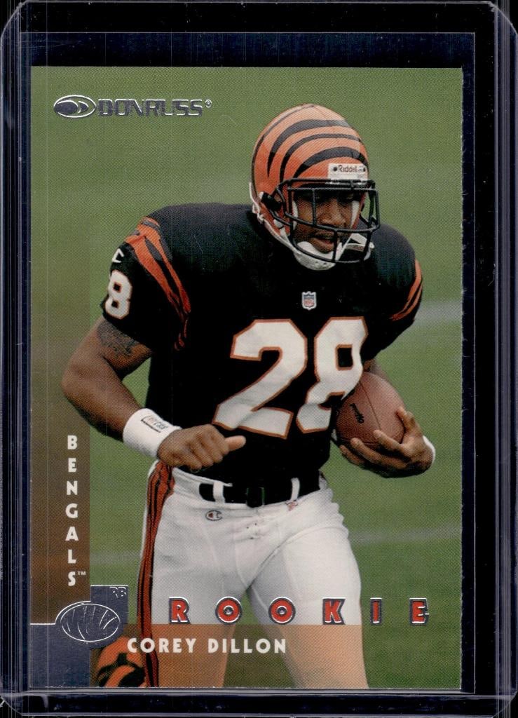 COREY DILLON 1997 DONRUSS ROOKIE CARD: NEAR MINT OR BETTER CONDITION