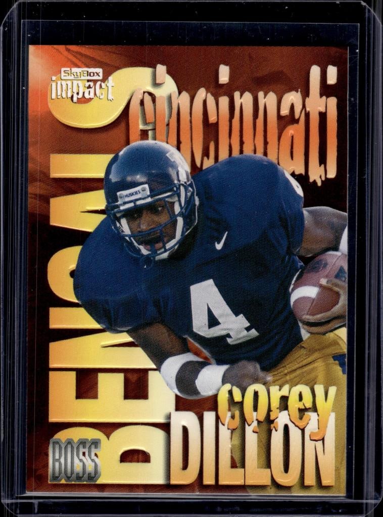 COREY DILLON 1997 SKYBOX IMPACT BOSS ROOKIE CARD: NEAR MINT OR BETTER CONDITION