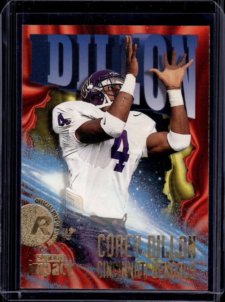 COREY DILLON 1997 SKYBOX IMPACT ROOKIE CARD: NEAR MINT OR BETTER CONDITION