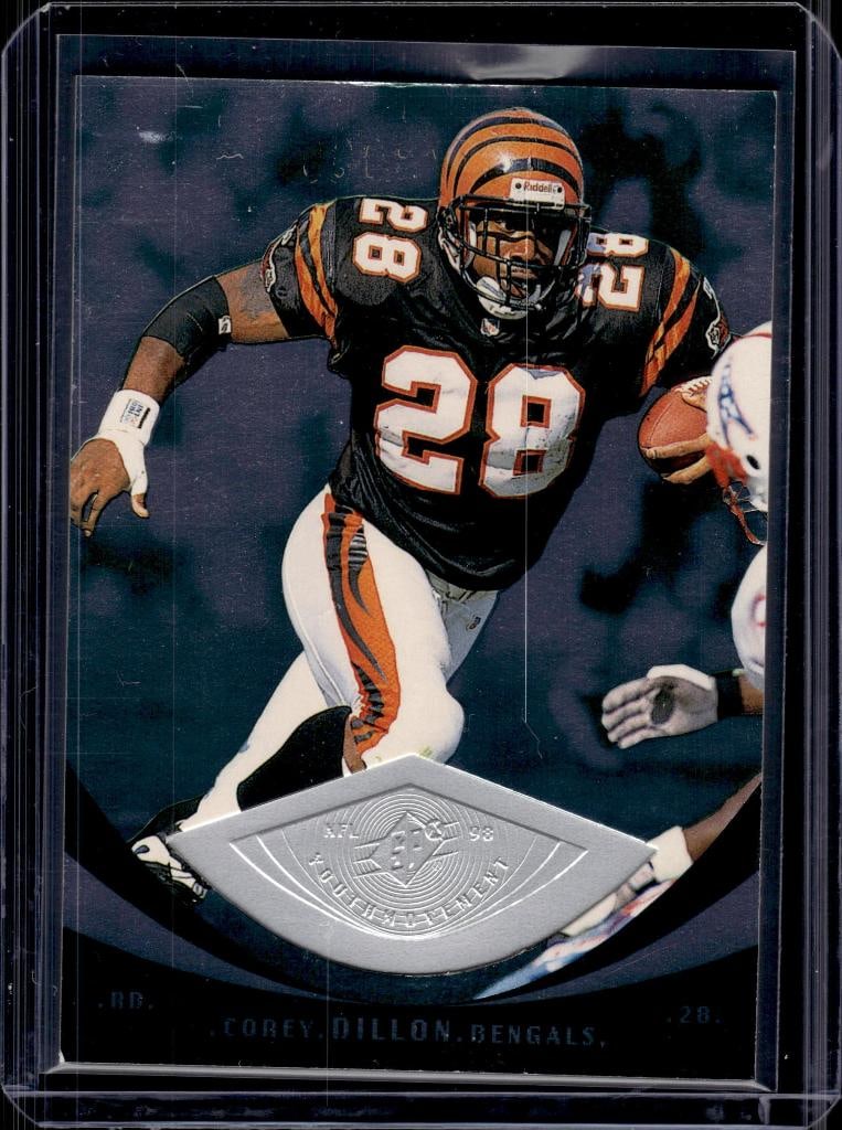 COREY DILLON 1998 UPPER DECK SPX YOUTH MOVEMENT: 2636/3000. NEAR MINT OR BETTER CONDITION