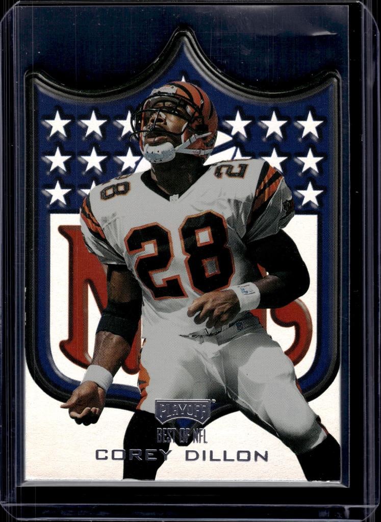 COREY DILLON 1998 PLAYOFFBEST OF THE NFL DIE CUT INSERT: NEAR MINT OR BETTER CONDITION