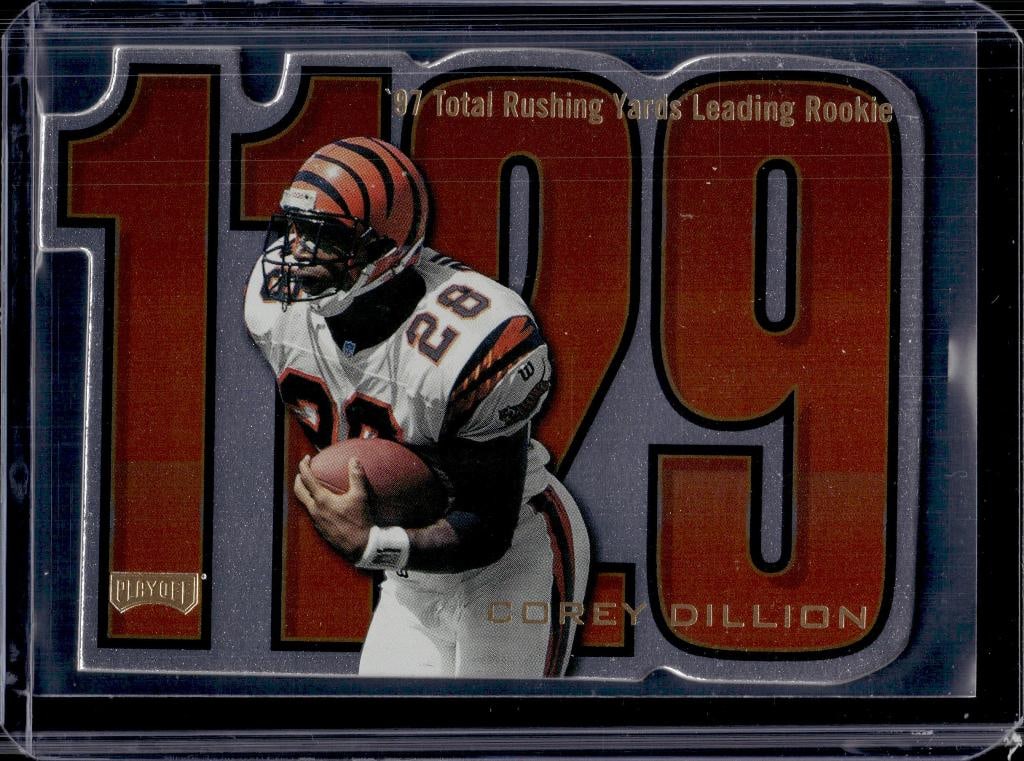 COREY DILLON 1998 PLAYOFF NUMBERS INSERT: NEAR MINT OR BETTER CONDITION