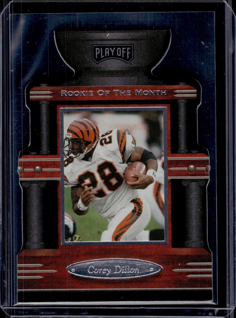COREY DILLON 1998 PLAYOFF ROOKIE OF THE MONTH INSERT: NEAR MINT OR BETTER CONDITION