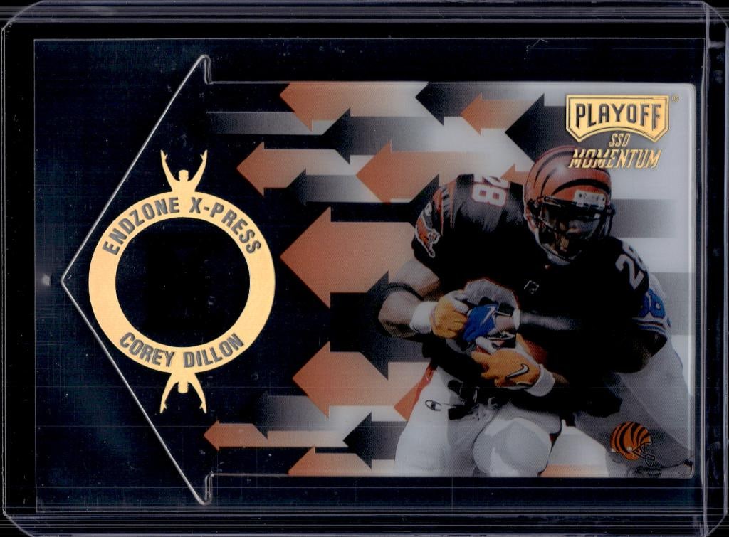 COREY DILLON 1998 PLAYOFF MOMENTUM SSD ENDZONE XPRESS INSERT: NEAR MINT OR BETTER CONDITION