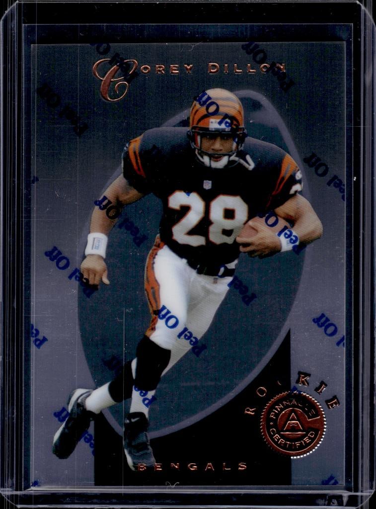 COREY DILLON 1997 PINNACLE CERTIFIED ROOKIE CARD: NEAR MINT OR BETTER CONDITION