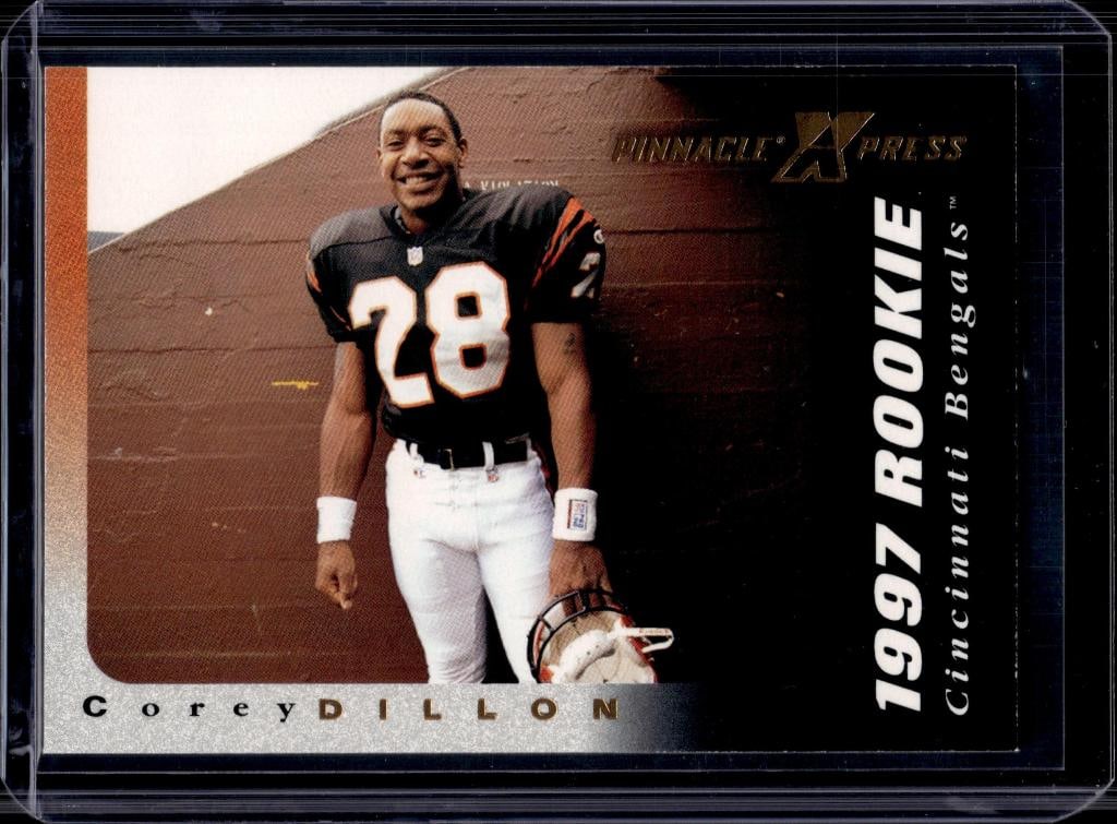 COREY DILLON 1997 PINNACLE XPRESS ROOKIE CARD: NEAR MINT OR BETTER CONDITION