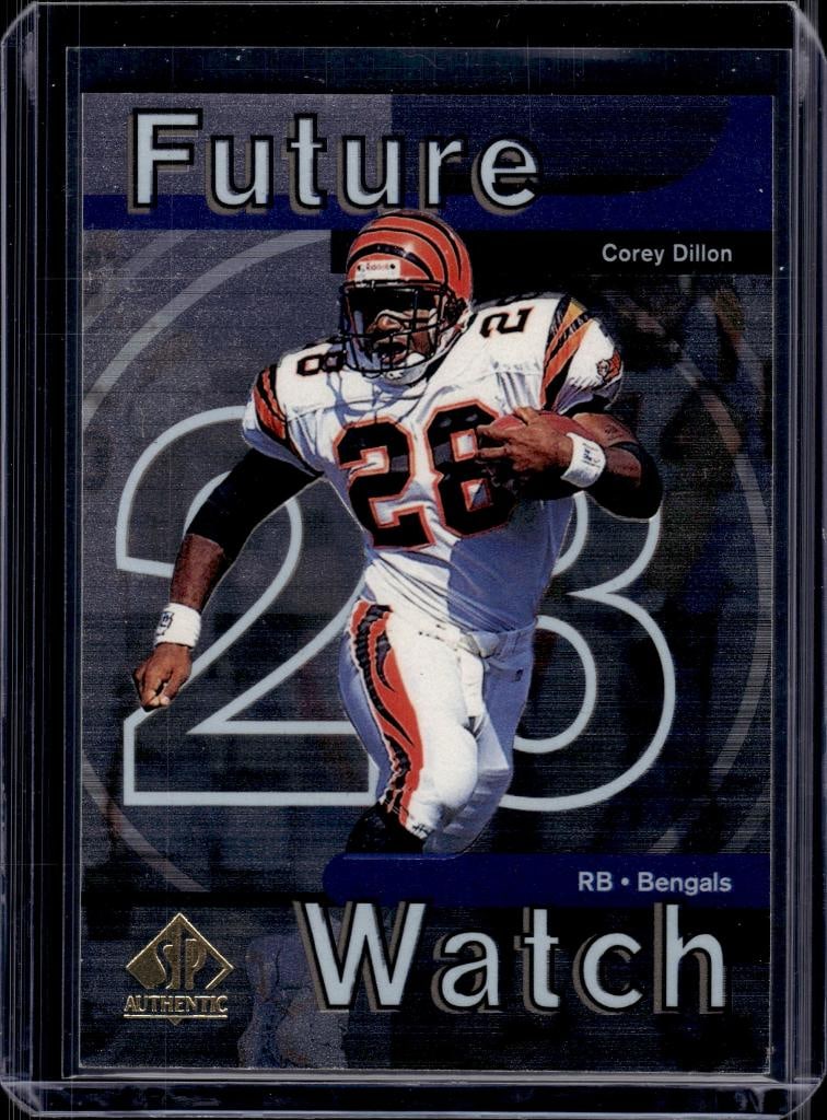 COREY DILLON 1997 SP AUTHENTIC ROOKIE CARD: NEAR MINT OR BETTER CONDITION